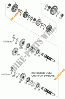 VERSNELLINGSBAK SECUNDAIRE AS voor KTM 640 LC4 1998