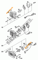KOPLAMP / ACHTERLICHT voor KTM 620 E-XC 20KW/20LT 1994