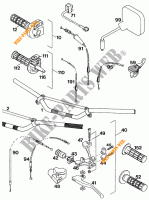 STUUR / BESTURING voor KTM 620 E-XC 20KW/20LT 1994