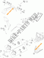 KOPLAMP / ACHTERLICHT voor KTM RC 390 WHITE ABS 2016