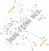 KOPLAMP / ACHTERLICHT voor KTM 450 RALLY FACTORY REPLICA 2013
