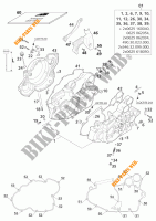 CARTERDELEN voor KTM 520 EXC RACING 2001