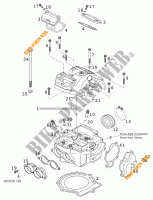 CILINDERKOP voor KTM 520 EXC RACING 2001