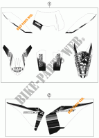 STICKERS voor KTM 530 EXC SIX DAYS 2011