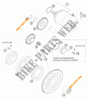 STARTMOTOR voor KTM 525 EXC RACING SIX DAYS 2005