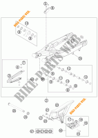 ACHTERBRUG voor KTM 300 EXC FACTORY EDITION 2011