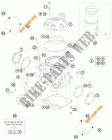 CILINDER / CILINDERKOP voor KTM 300 EXC FACTORY EDITION 2011