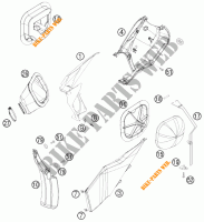 LUCHTFILTER voor KTM 300 EXC FACTORY EDITION 2011