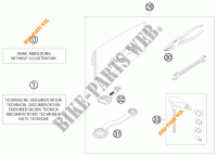 GEREEDSCHAPSET / HANDBOEK / OPTIES voor KTM 300 EXC-E SIX DAYS 2011