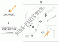 GEREEDSCHAPSET / HANDBOEK / OPTIES voor KTM 250 EXC-F FACTORY EDITION 2011