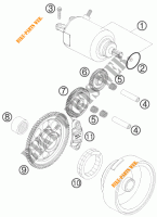 STARTMOTOR voor KTM 250 EXC-F FACTORY EDITION 2011