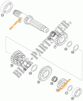 VERSNELLINGSBAK PRIMAIRE AS voor KTM 250 EXC-F FACTORY EDITION 2011