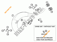 UITLAAT voor KTM 125 EXC SIX-DAYS 2001