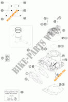 CILINDER / CILINDERKOP voor KTM 125 EXC SIX-DAYS 2014