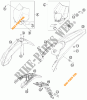 PLASTIC voor KTM 125 EXC SIX-DAYS 2013