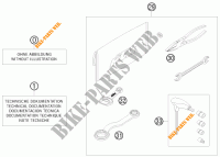 GEREEDSCHAPSET / HANDBOEK / OPTIES voor KTM 125 EXC SIX-DAYS 2011