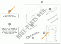 GEREEDSCHAPSET / HANDBOEK / OPTIES voor KTM 125 EXC 2013