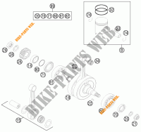 KRUKAS / ZUIGER voor KTM 125 EXC 2013
