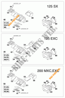 MEMBRAAN voor KTM 125 EXC 2000