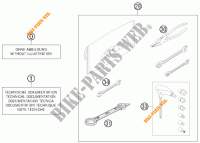 GEREEDSCHAPSET / HANDBOEK / OPTIES voor KTM 350 EXC-F FACTORY EDITION 2015