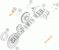 STARTMOTOR voor KTM 450 EXC-F 2018