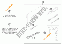 GEREEDSCHAPSET / HANDBOEK / OPTIES voor KTM 450 EXC 2014