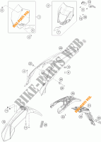 PLASTIC voor KTM 450 EXC 2014