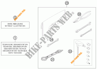GEREEDSCHAPSET / HANDBOEK / OPTIES voor KTM 450 EXC 2013
