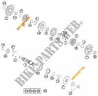VERSNELLINGSBAK SECUNDAIRE AS voor KTM 450 EXC 2011