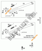 STANDAARD voor KTM 400 EXC RACING 2000