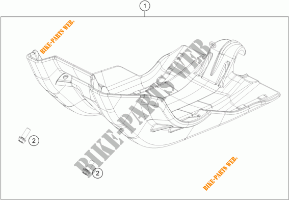MOTORKAP voor KTM 350 EXC-F SIX DAYS 2017