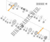 VERSNELLINGSBAK SECUNDAIRE AS voor KTM 350 EXC-F 2015