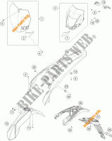 PLASTIC voor KTM 250 EXC SIX-DAYS 2015
