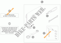 GEREEDSCHAPSET / HANDBOEK / OPTIES voor KTM 250 EXC SIX-DAYS 2011