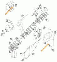 LUCHTFILTER voor KTM 250 EXC SIX-DAYS 2011