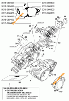 CARTERDELEN voor KTM 250 EXC MARZOCCHI/OHLINS 1997