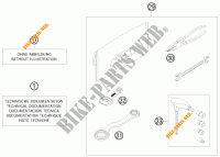 GEREEDSCHAPSET / HANDBOEK / OPTIES voor KTM 250 EXC E-STARTER 2010