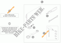 GEREEDSCHAPSET / HANDBOEK / OPTIES voor KTM 250 EXC 2010