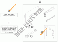 GEREEDSCHAPSET / HANDBOEK / OPTIES voor KTM 250 EXC 2009