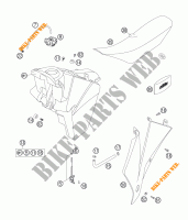 TANK / ZADEL voor KTM 250 EXC 2007