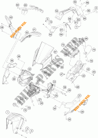PLASTIC voor KTM RC 125 ORANGE 2018