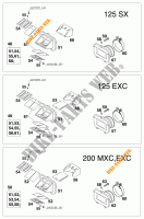 MEMBRAAN voor KTM 200 EXC 2000