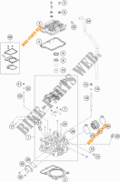 CILINDERKOP voor KTM 250 SX-F FACTORY EDITION 2015