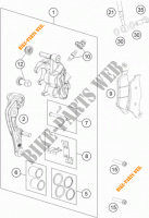 REMKLAUW VOOR voor KTM 250 SX-F FACTORY EDITION 2015