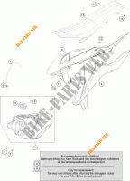 TANK / ZADEL voor KTM 250 SX-F FACTORY EDITION 2015