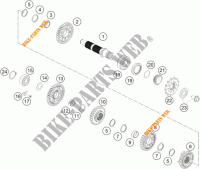 VERSNELLINGSBAK SECUNDAIRE AS voor KTM 250 SX-F FACTORY EDITION 2015