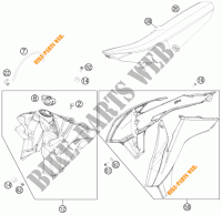 TANK / ZADEL voor KTM 250 SX-F 2013