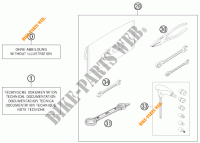 GEREEDSCHAPSET / HANDBOEK / OPTIES voor KTM 250 SX-F 2012