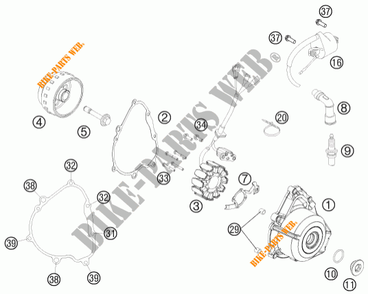DYNAMO voor KTM 250 SX-F 2011