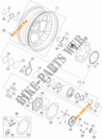 ACHTERWIEL voor KTM 1290 SUPER DUKE R SPECIAL EDITION ABS 2016